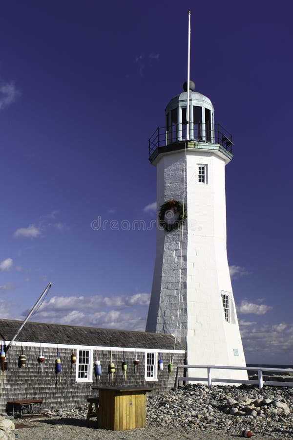 New England - Old Scituate Lighthouse stock images