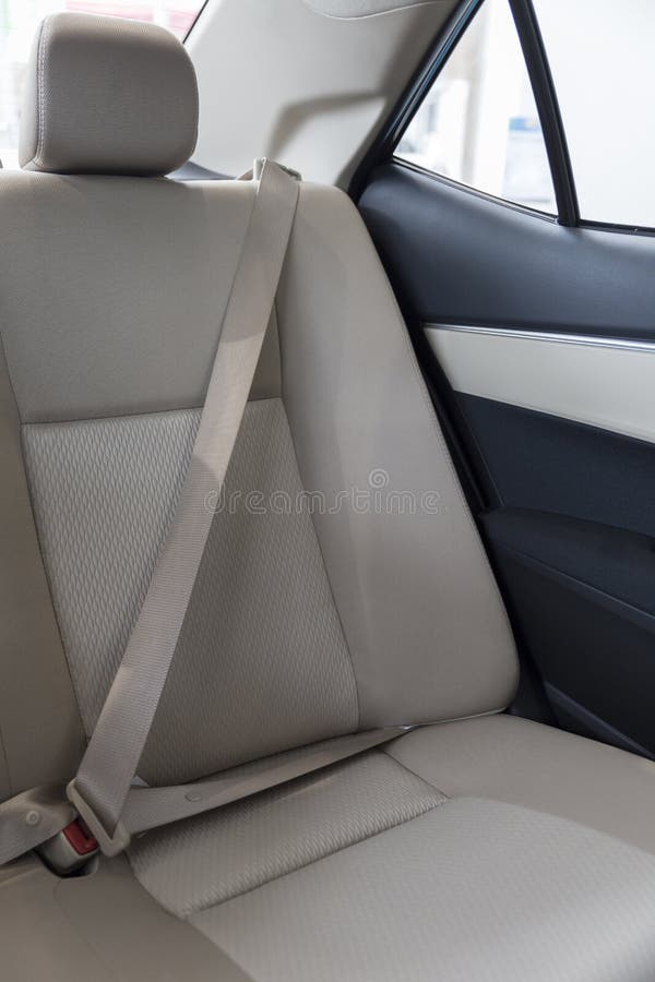 New Fabric Passenger Backseat in Car Stock Photo - Image of safety