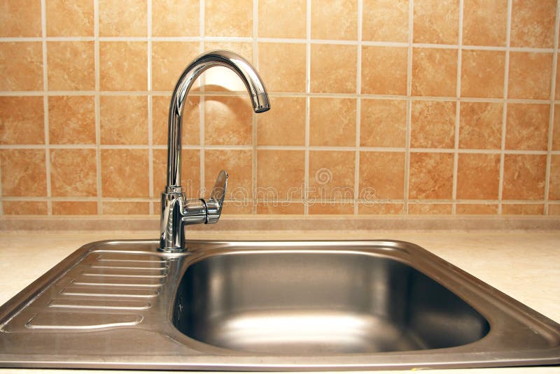 New faucets and sinks stock photo. Image of interior 65016088