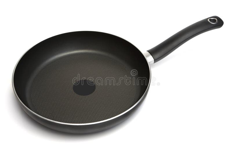New frying pan on a white background. Frying pan stock images, royalty-free photos and pictures