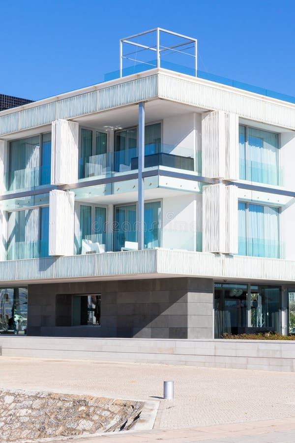 New Glass Wall Apartment House stock photography