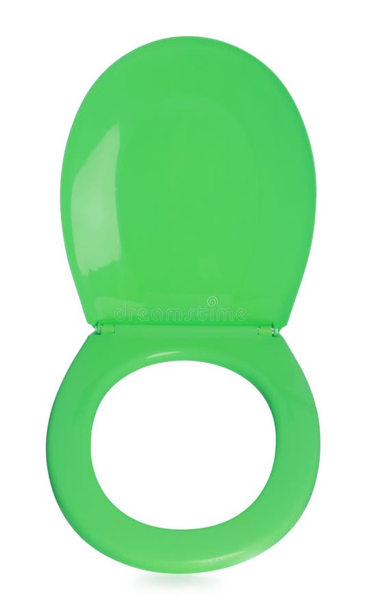 New Green Plastic Toilet Seat on White Stock Photo Image of lifestyle