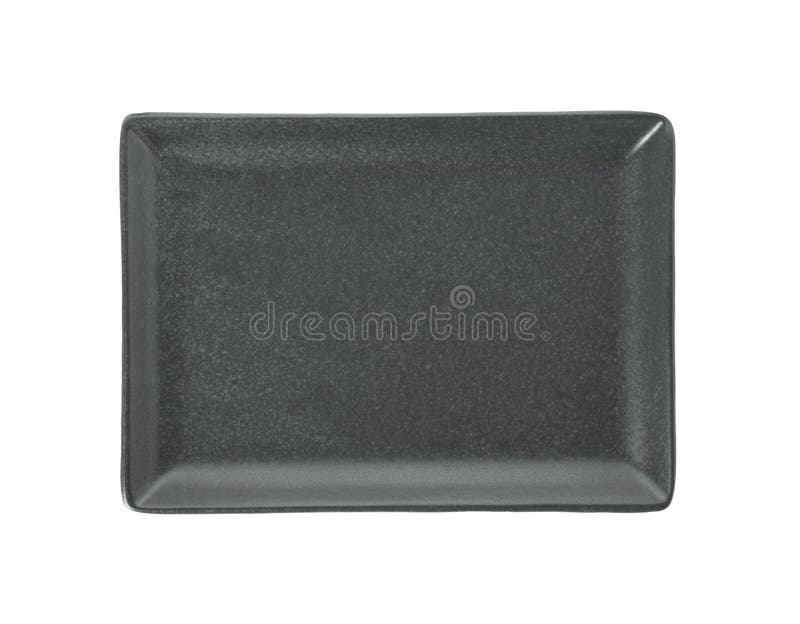 New Grey Serving Platter Isolated on White Stock Photo Image of