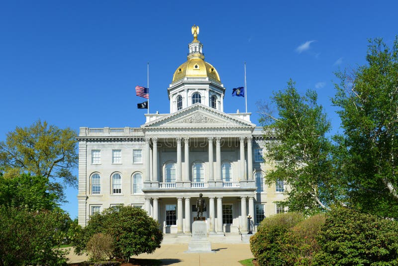 New Hampshire State House Concord Nh Usa Stock Photo Image Of Dome