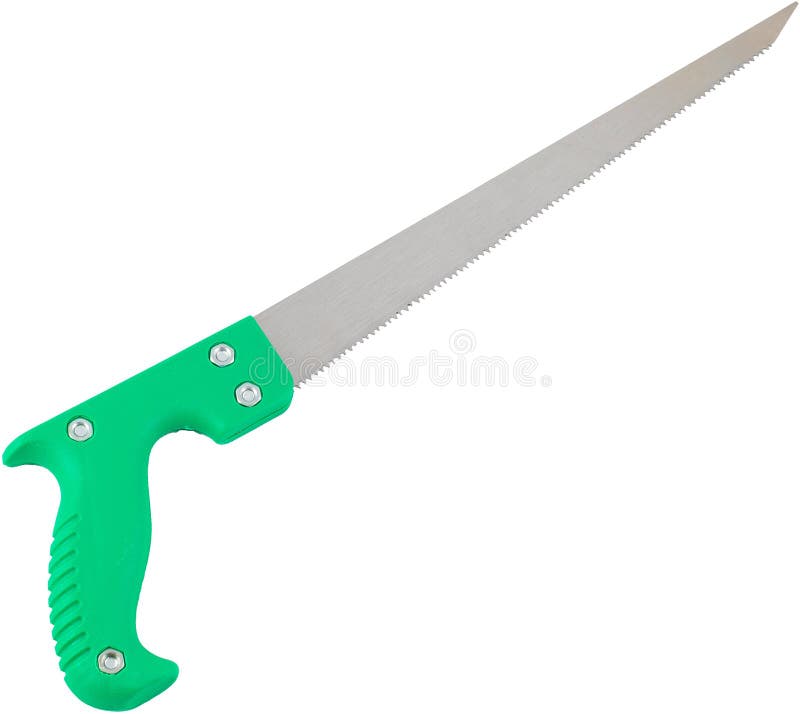 New Handsaw Isolated on White. Construction Tool Stock Photo Image of