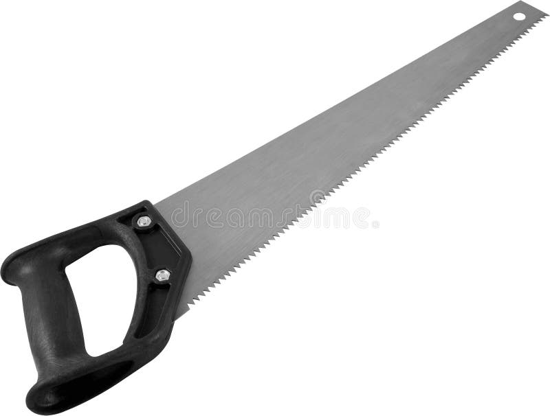 New Handsaw Isolated on White. Construction Tool Stock Photo Image of