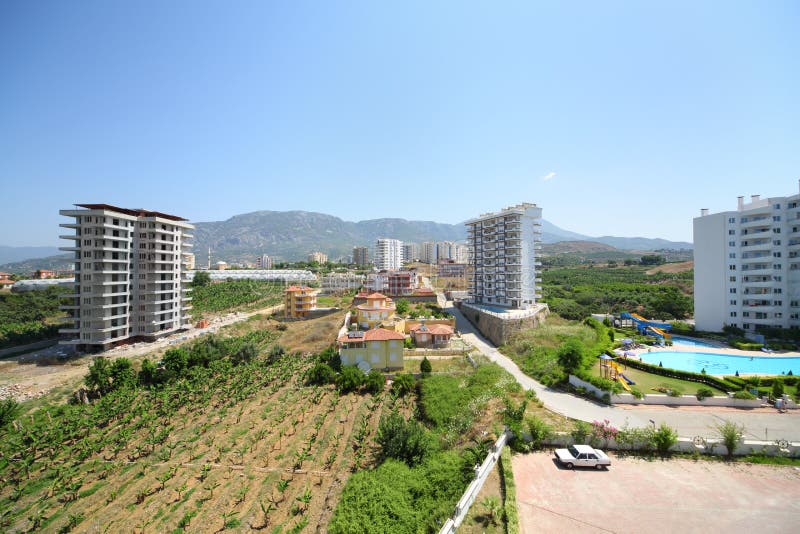 Construction of High-rise Buildings in a Resort Place. High-rise ...