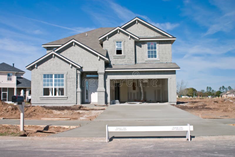 New home construction royalty free stock photography