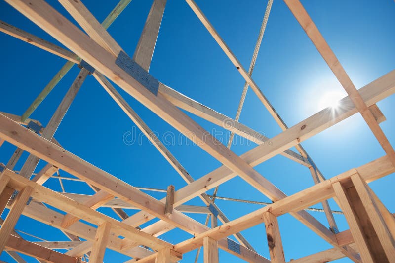 New home construction royalty free stock image