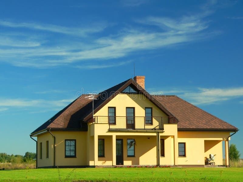 Ein schönes neues Haus (Landschaft)