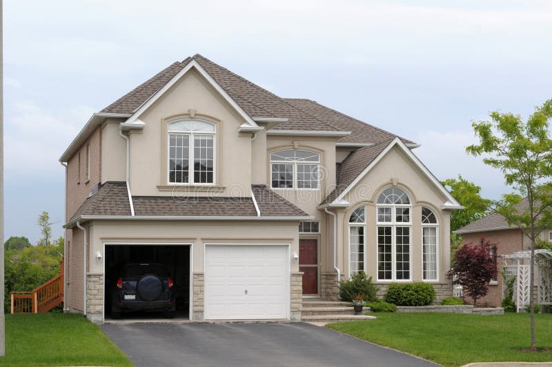 New House With A Double Garage Royalty Free Stock Images Image 9928529