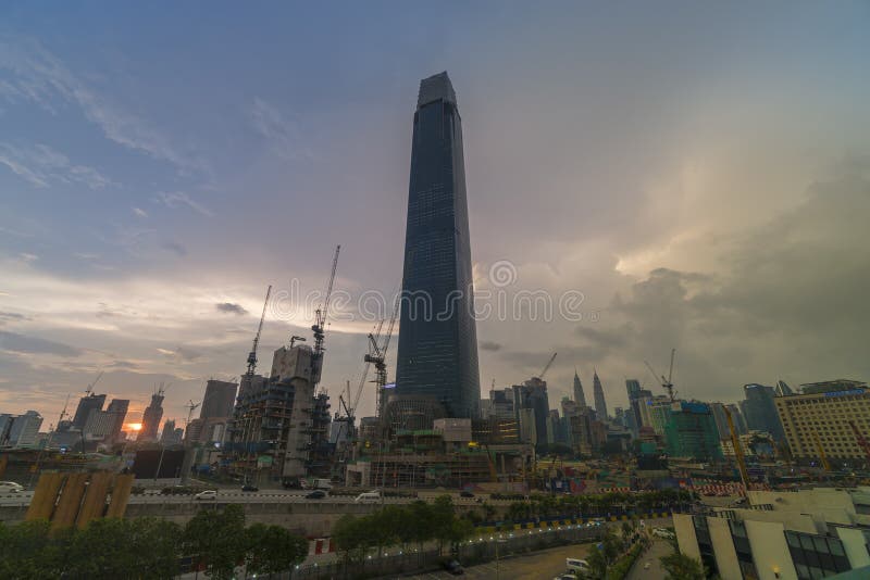 Tun razak exchange strong winds