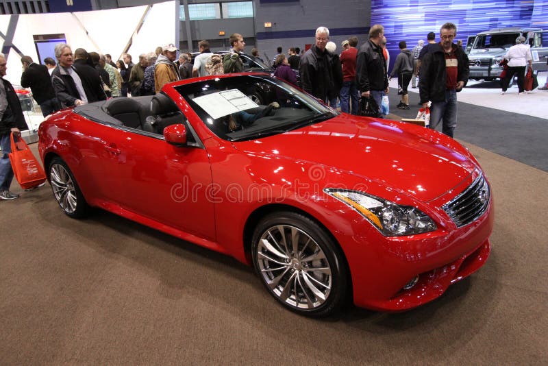 New Infiniti Convertible editorial stock image. Image of exposition