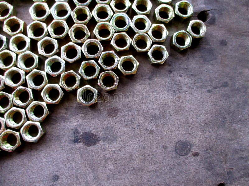 New iron nut stack stock photo. Image of construction 271006494