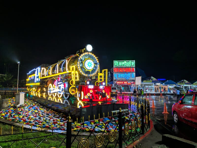 new jalpaiguri junction railway may njp station night 162519299