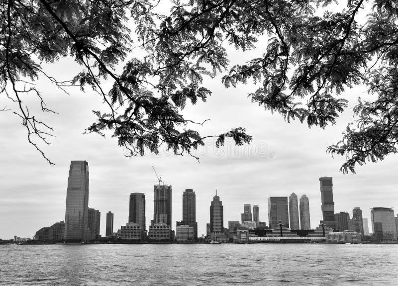 New Jersey City Cityscape. Jersey City in New Jersey View on from