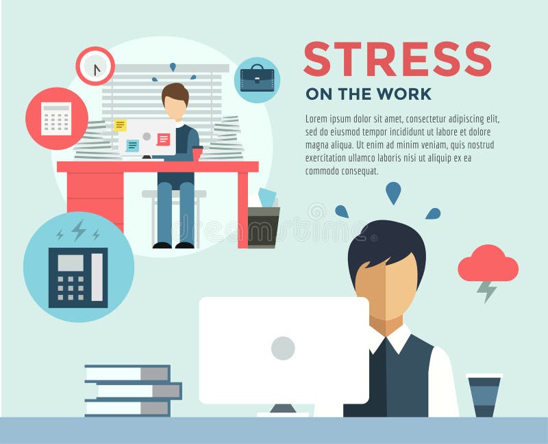 New Job after Stress Work infographic. Students