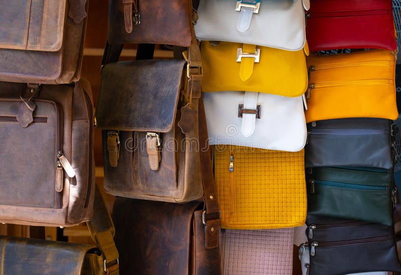 Istanbul, Turkey, September 22., 2018: Bunch of Fake Brand Bags at the  Bazaar. Editorial Photo - Image of handbag, female: 127892491