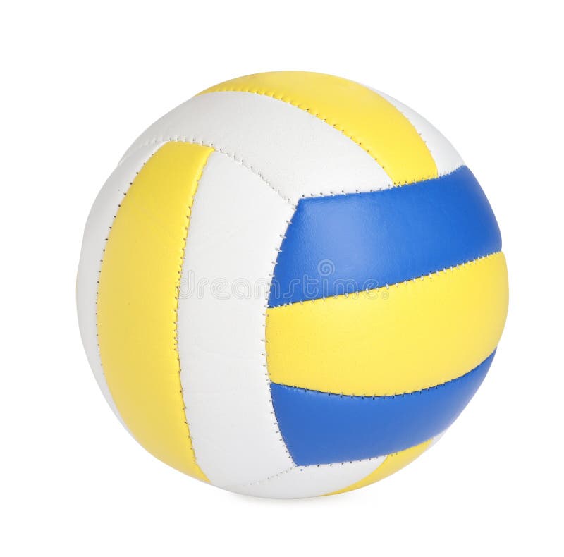 New Leather Volleyball Ball Isolated on White Stock Photo Image of