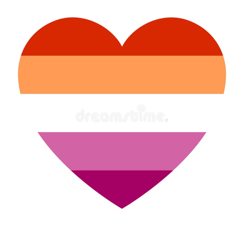 New Lesbian pride flag stock vector. Illustration of female - 185229808