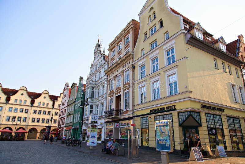 New Market Square In The City Rostock royalty free stock photos New Market Square In The City Rostock royalty free stock photos