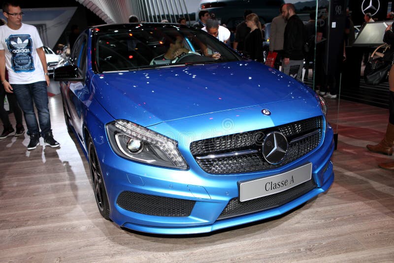 The new Mercedes aclass editorial stock image. Image of benz 47220184