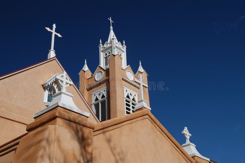 New Mexico Adobe Church stock image. Image of church, taos 8369711