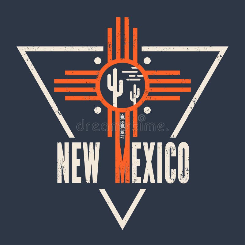 New Mexico t-shirt design, print, typography, label. royalty free illustration New Mexico t-shirt design, print, typography, label. royalty free illustration