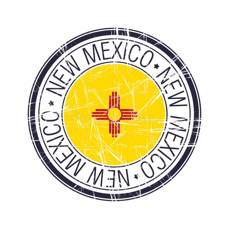 New Mexiko-Stempel lizenzfreie abbildung New Mexiko-Stempel lizenzfreie abbildung