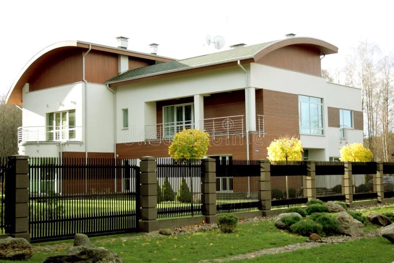 New modern home architecture royalty free stock photo