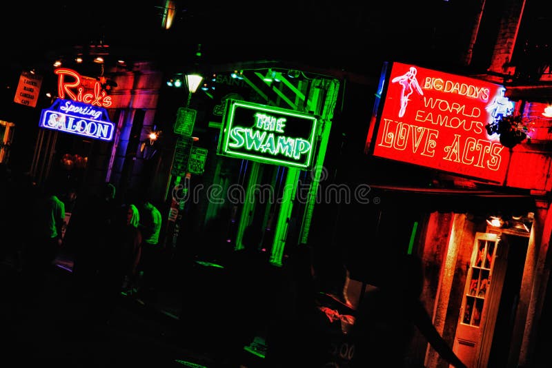 New Orleans Bourbon Street Bars And Sex Clubs Editorial Image Image 22965835 