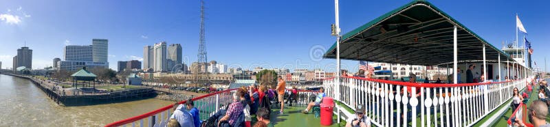 NEW ORLEANS - FEBRUARY 2016: Panoramic view of city skyline from stock photo NEW ORLEANS - FEBRUARY 2016: Panoramic view of city skyline from stock photo