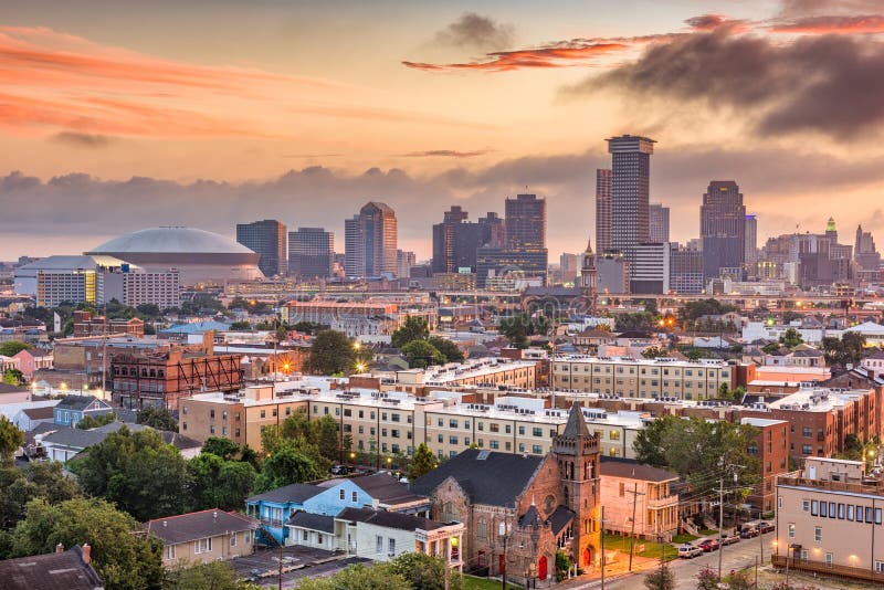 New Orleans, Louisiana, USA downtown skyline.