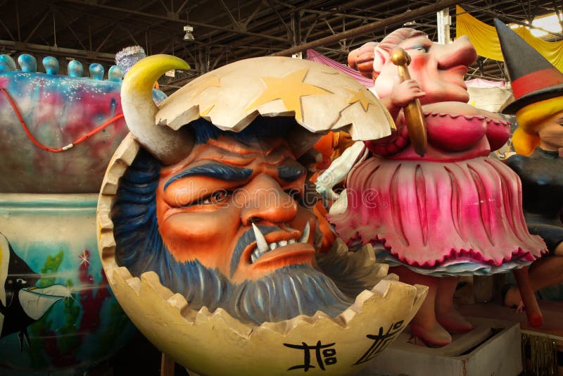 New Orleans - Mardi Gras Float stock image New Orleans - Mardi Gras Float stock image
