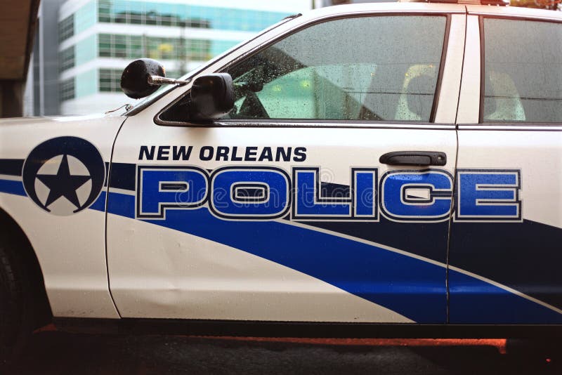 New Orleans police car door emblem