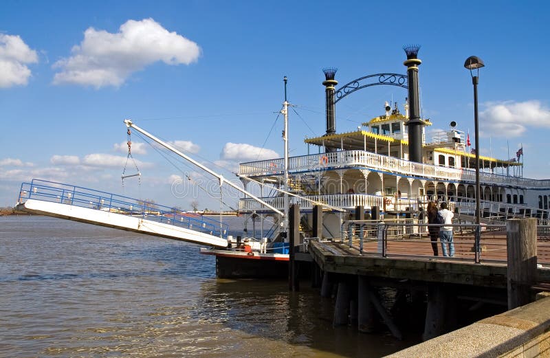 New Orleans river boat at dock