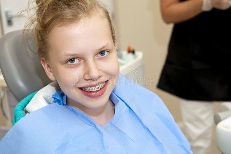 Orthodontic Brace Headgear stock image. Image of brace 11383093