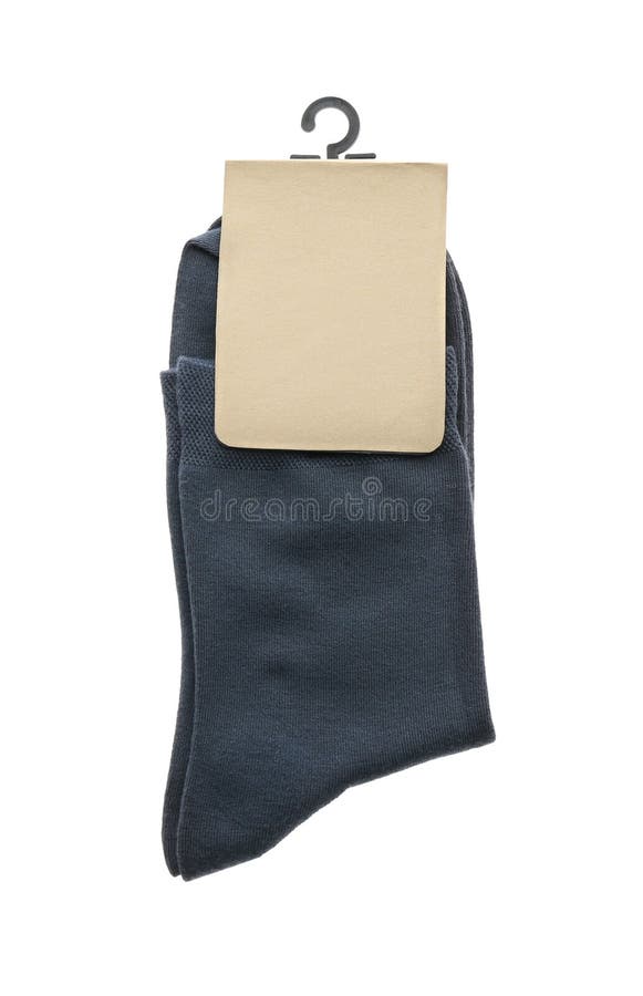Pair of Dark Blue Socks Isolated on White Stock Image - Image of size ...