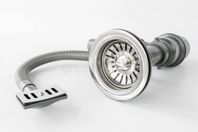 New Plastic Kitchen Siphon Isolated Stock Photo Image of drainage