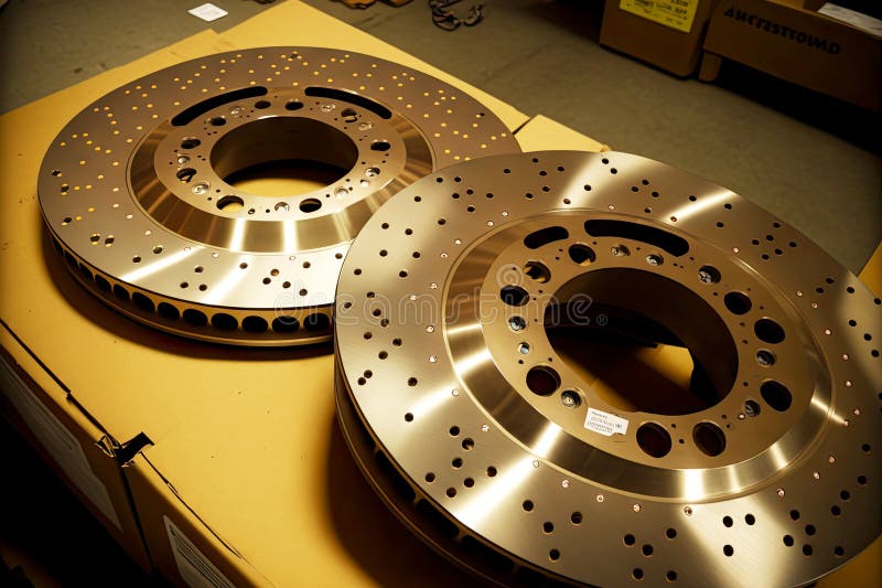 New Replacement Brake Discs with Holes of Different Diameters Stock