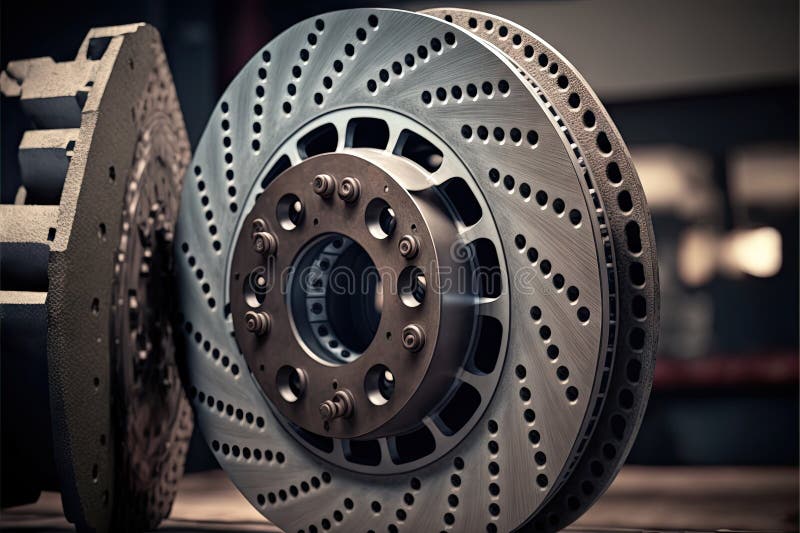 New Replacement Brake Discs with Holes of Different Diameters Stock