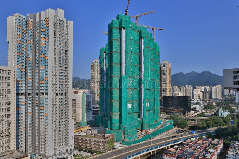 The New Residential Building at Fo Tan 2 Oct 2021 Editorial Photography