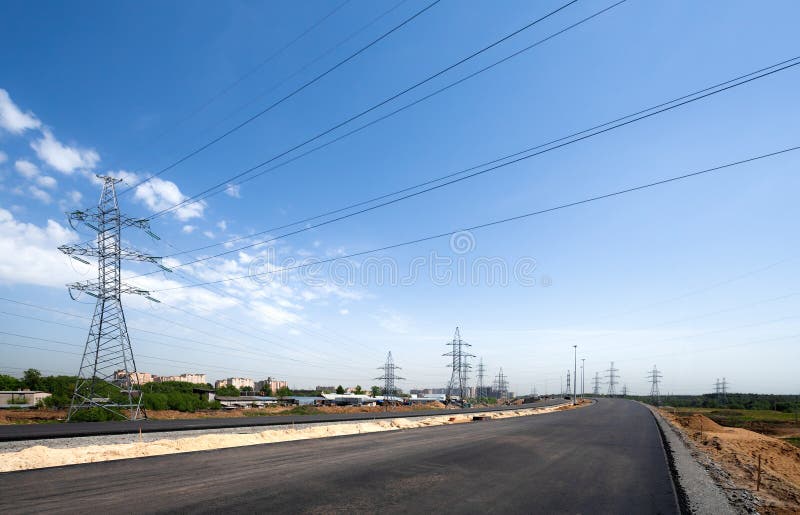 New road stock photo