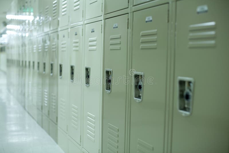 New School Lockers stock photo. Image of lock, school 7961134