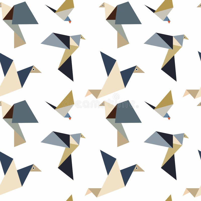 Origami Pattern vector illustration