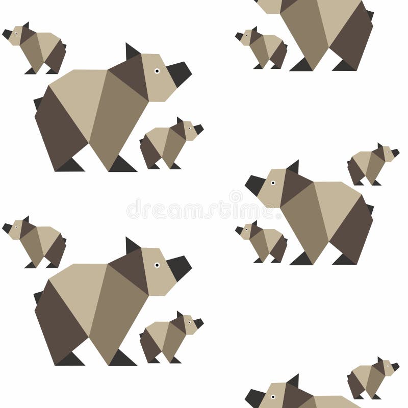 Origami Pattern stock illustration