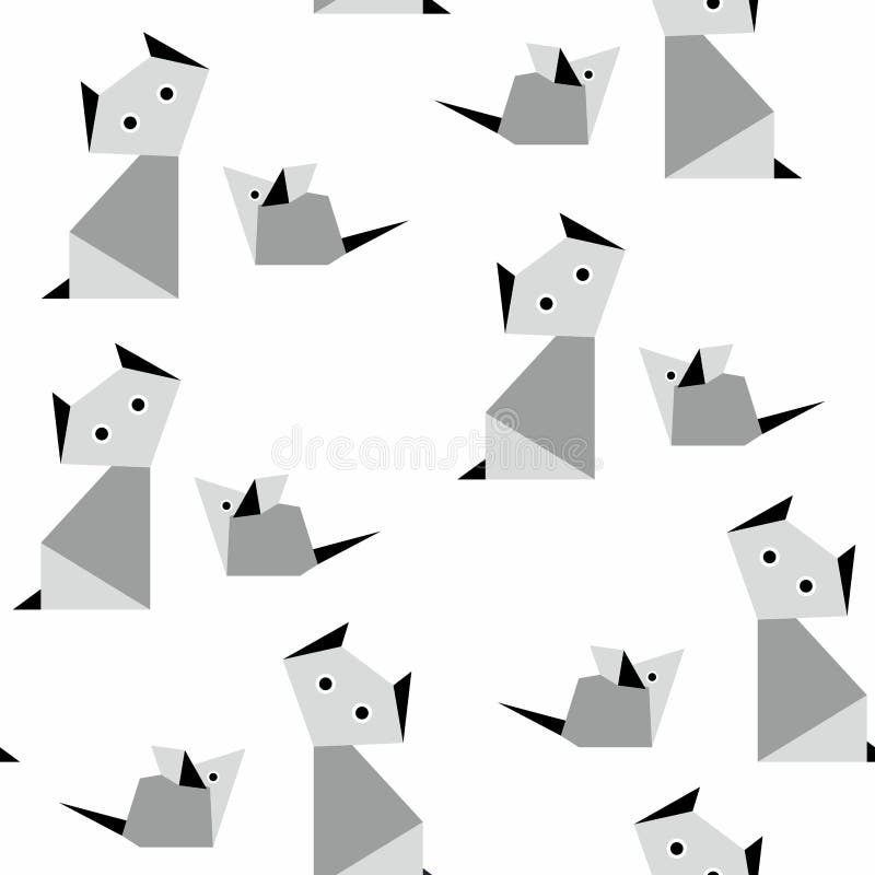 Origami Pattern stock illustration
