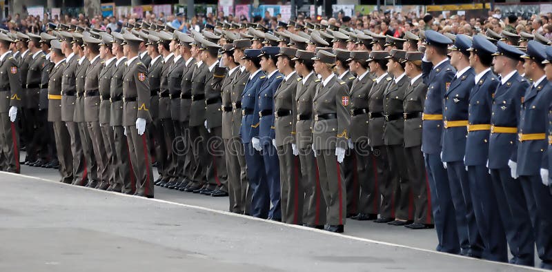 New Serbian Officers on Parade Editorial Stock Photo - Image of serbia