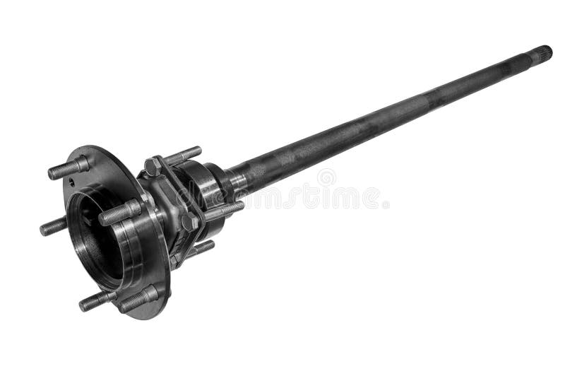 New shaft drive axle car on a white background