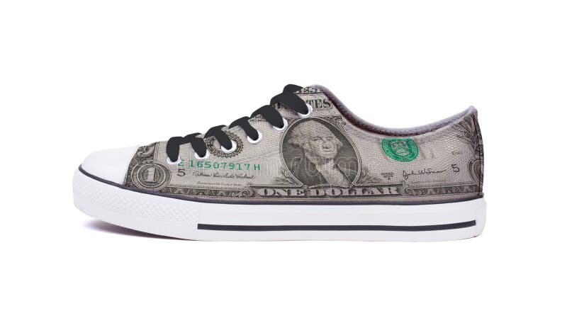 New Sneaker Shoe - One Dollar Stock Image - Image of color, trendy:  115274435